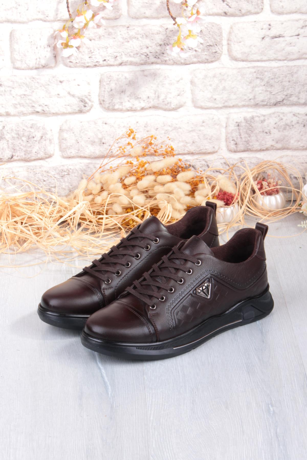 9022 Napa Rahat Kauçuk Taban Orijinal Hakiki Deri Erkek Ayakkabı - Görsel 8