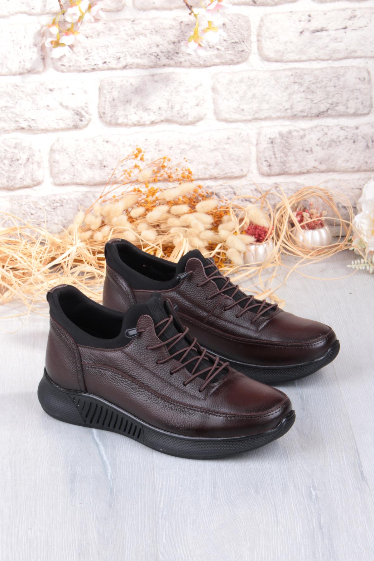 383513 Rahat Kauçuk Taban Orijinal Hakiki Deri Erkek Ayakkabı - Görsel 2