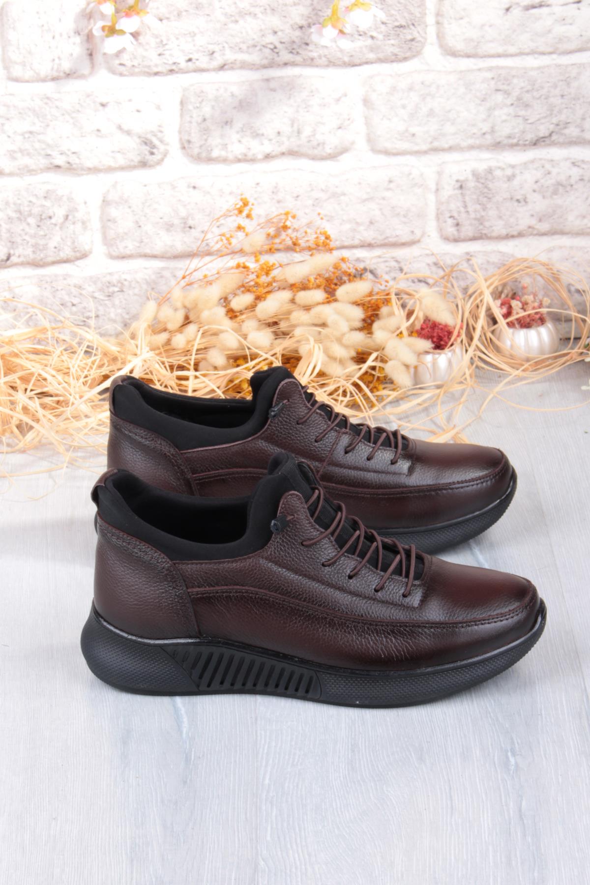 383513 Rahat Kauçuk Taban Orijinal Hakiki Deri Erkek Ayakkabı - Görsel 3