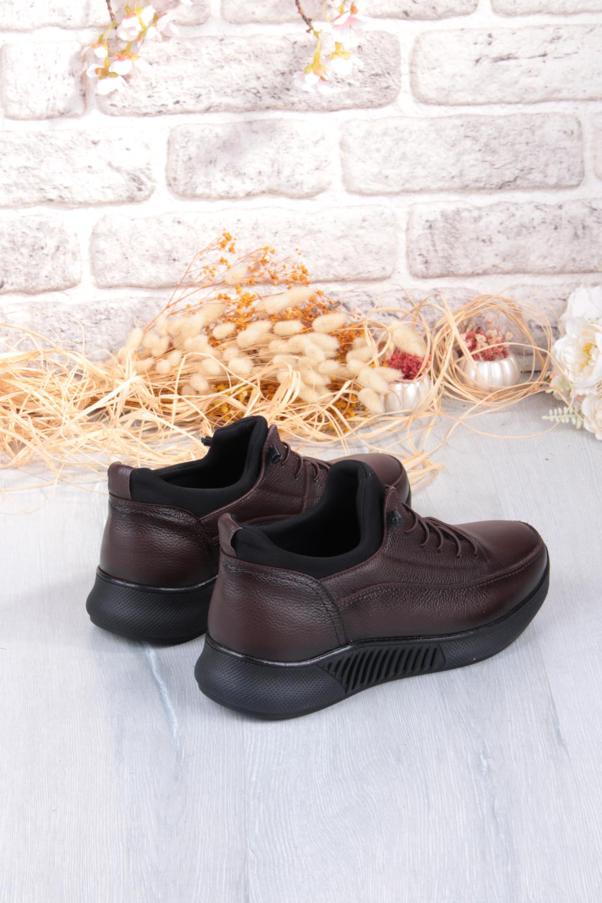 383513 Rahat Kauçuk Taban Orijinal Hakiki Deri Erkek Ayakkabı - Görsel 6