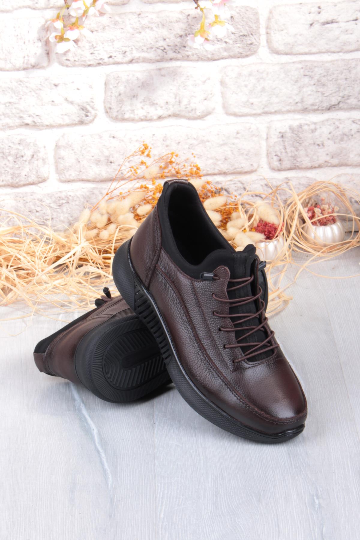 383513 Rahat Kauçuk Taban Orijinal Hakiki Deri Erkek Ayakkabı - Görsel 7