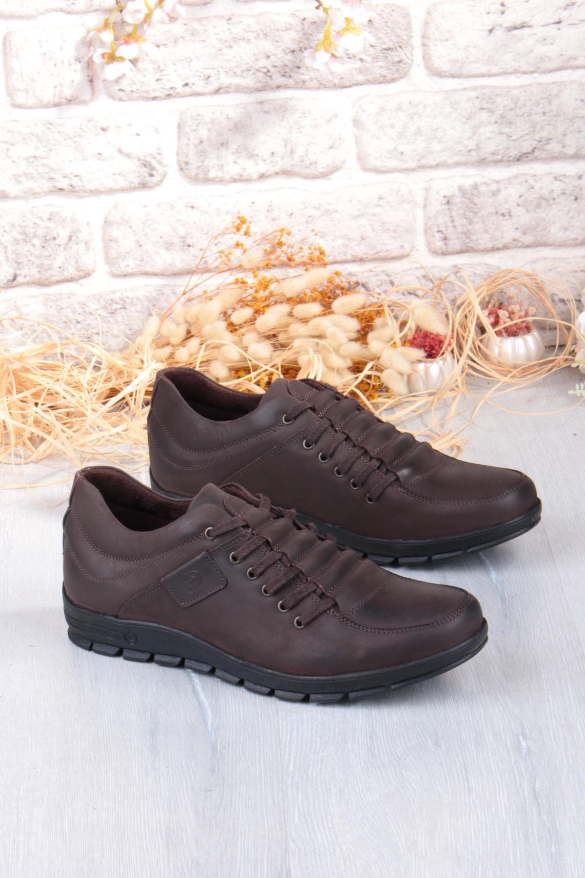 3330 Grezör Rahat Kauçuk Taban Orijinal Hakiki Deri Erkek Ayakkabı - Görsel 2