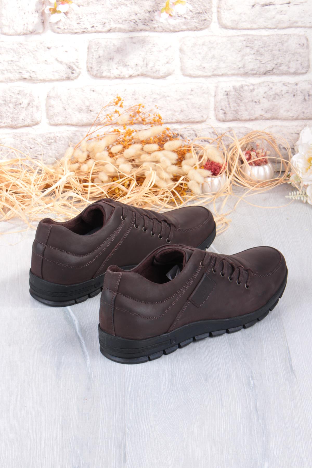 3330 Grezör Rahat Kauçuk Taban Orijinal Hakiki Deri Erkek Ayakkabı - Görsel 6