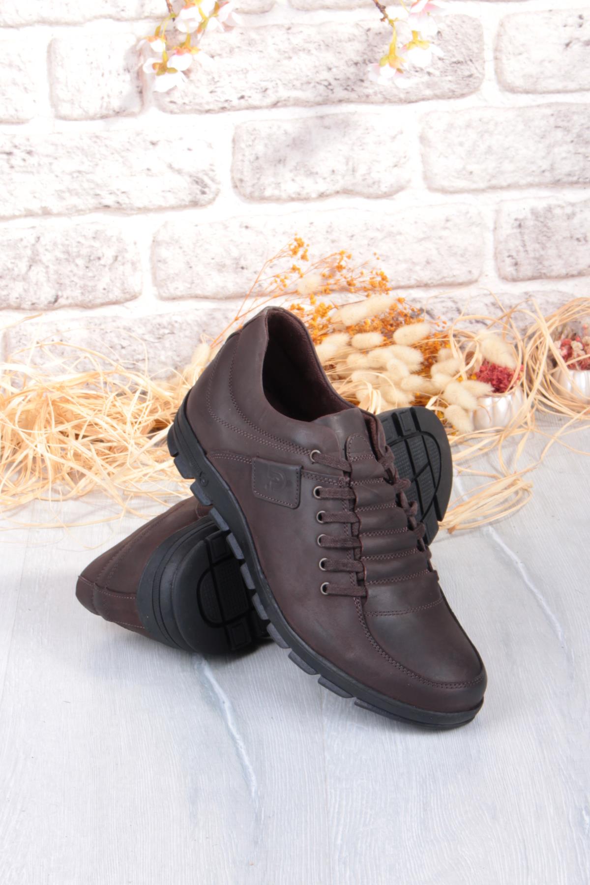 3330 Grezör Rahat Kauçuk Taban Orijinal Hakiki Deri Erkek Ayakkabı - Görsel 7