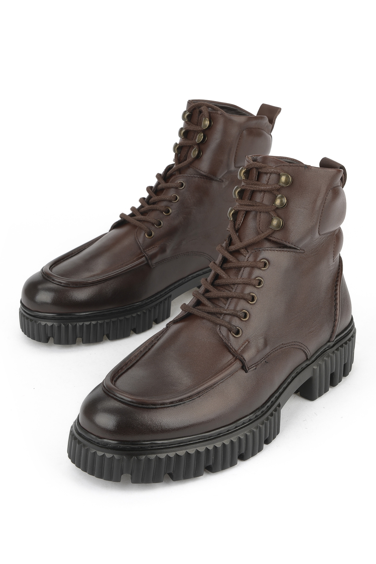 Erkek Hakiki Deri Bot 1531043Z54063 Kahve - Görsel 6