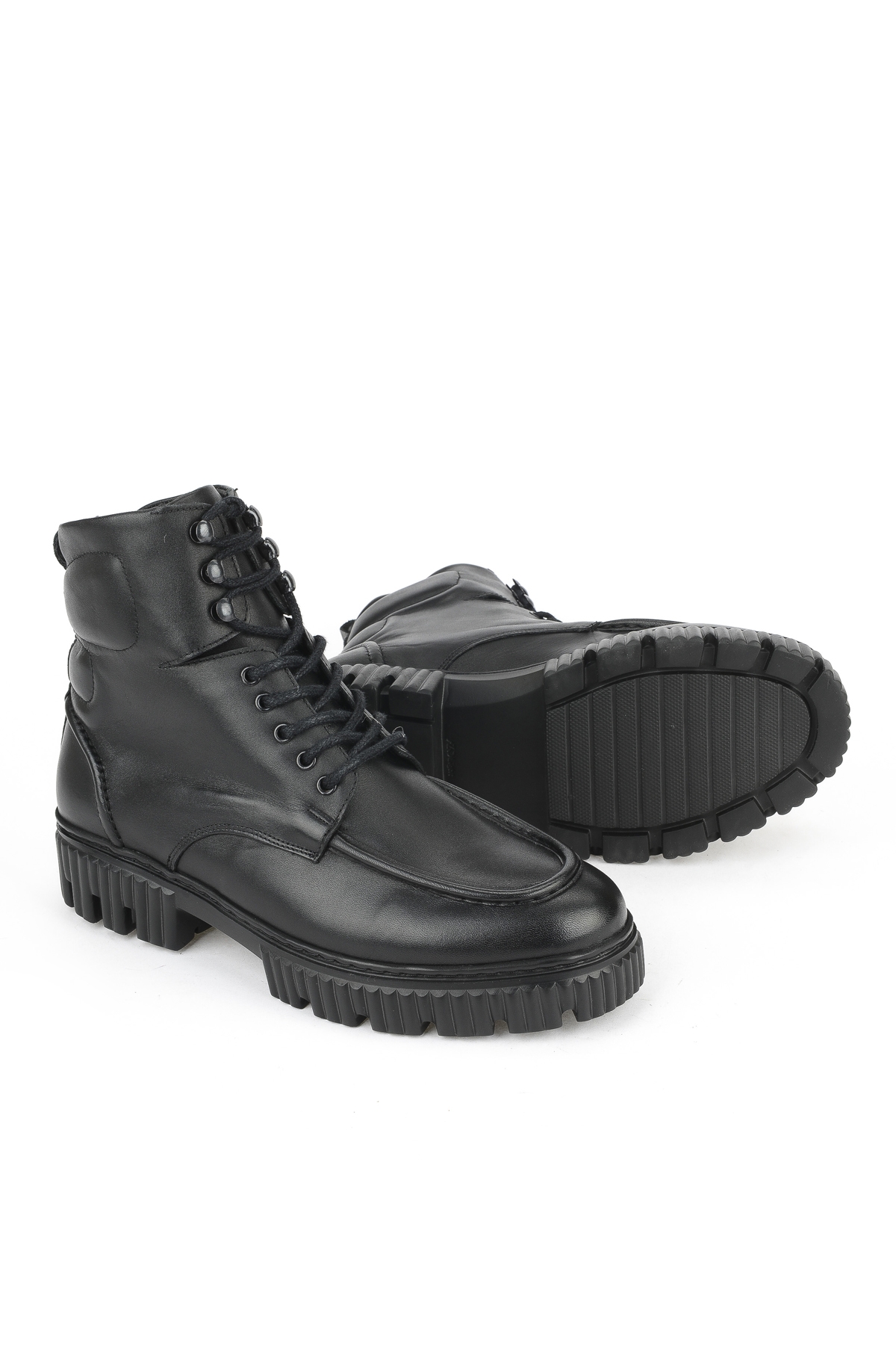 Erkek Hakiki Deri Bot 1531043Z54063 Siyah - Görsel 5