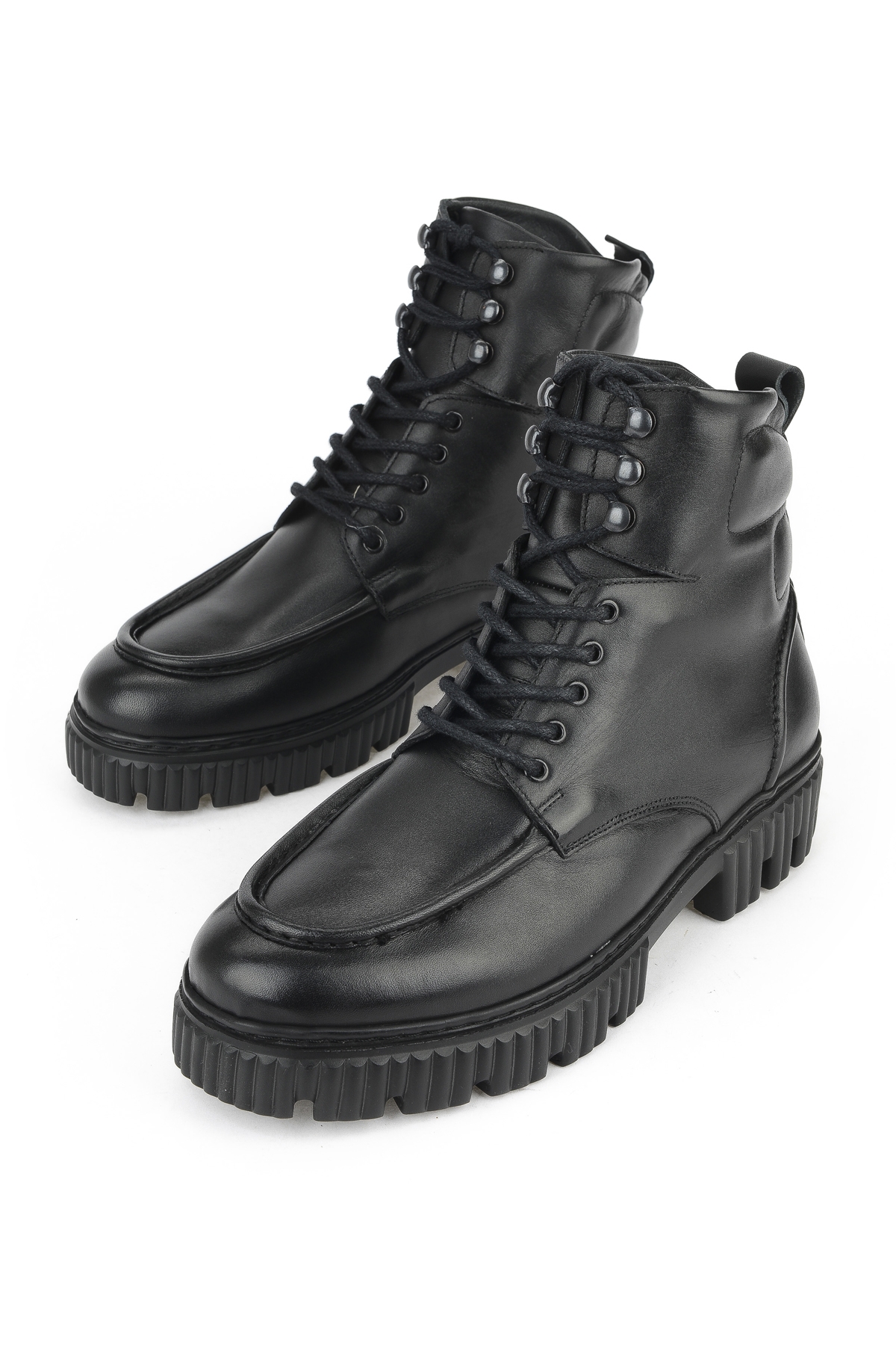 Erkek Hakiki Deri Bot 1531043Z54063 Siyah - Görsel 6