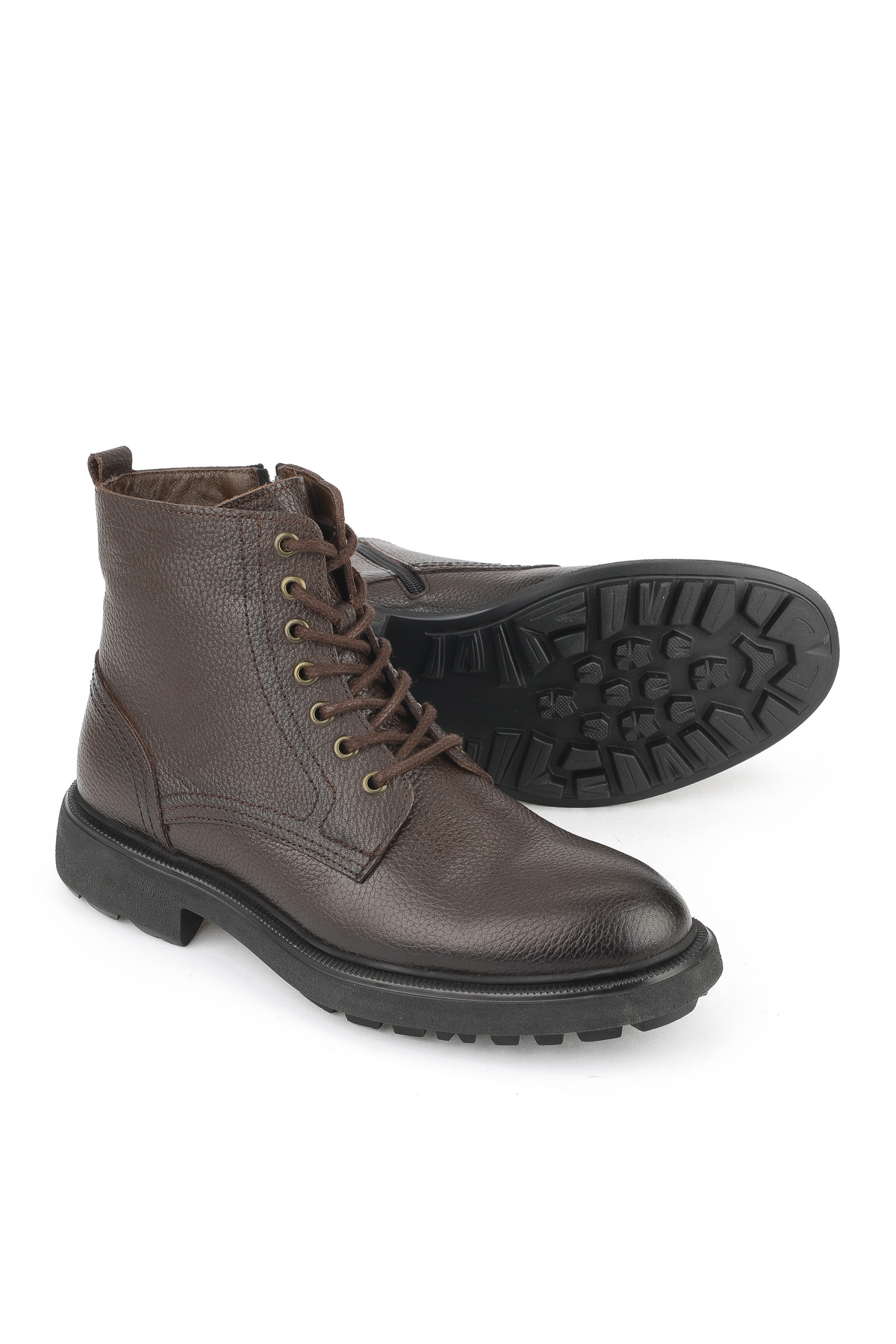 Erkek Hakiki Deri Bot 1531007Z8263 Kahve - Görsel 5