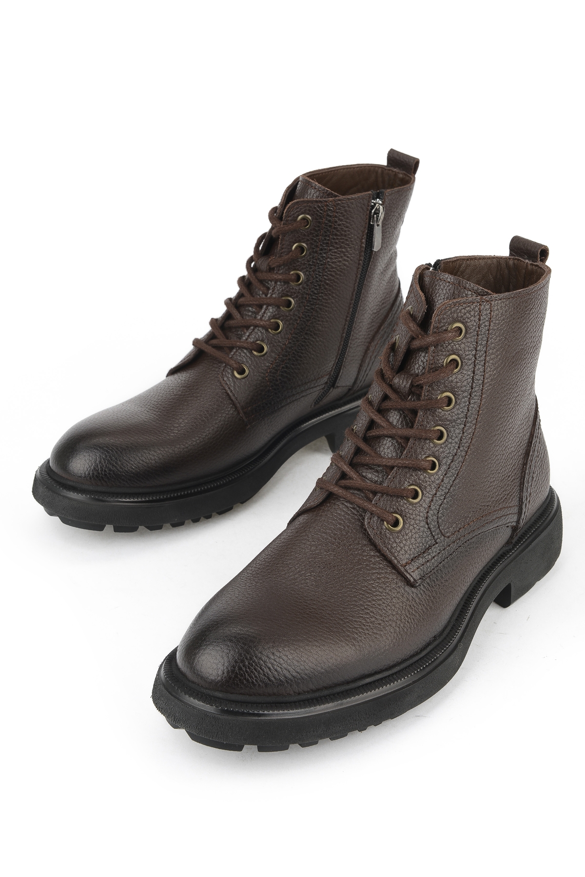 Erkek Hakiki Deri Bot 1531007Z8263 Kahve - Görsel 6