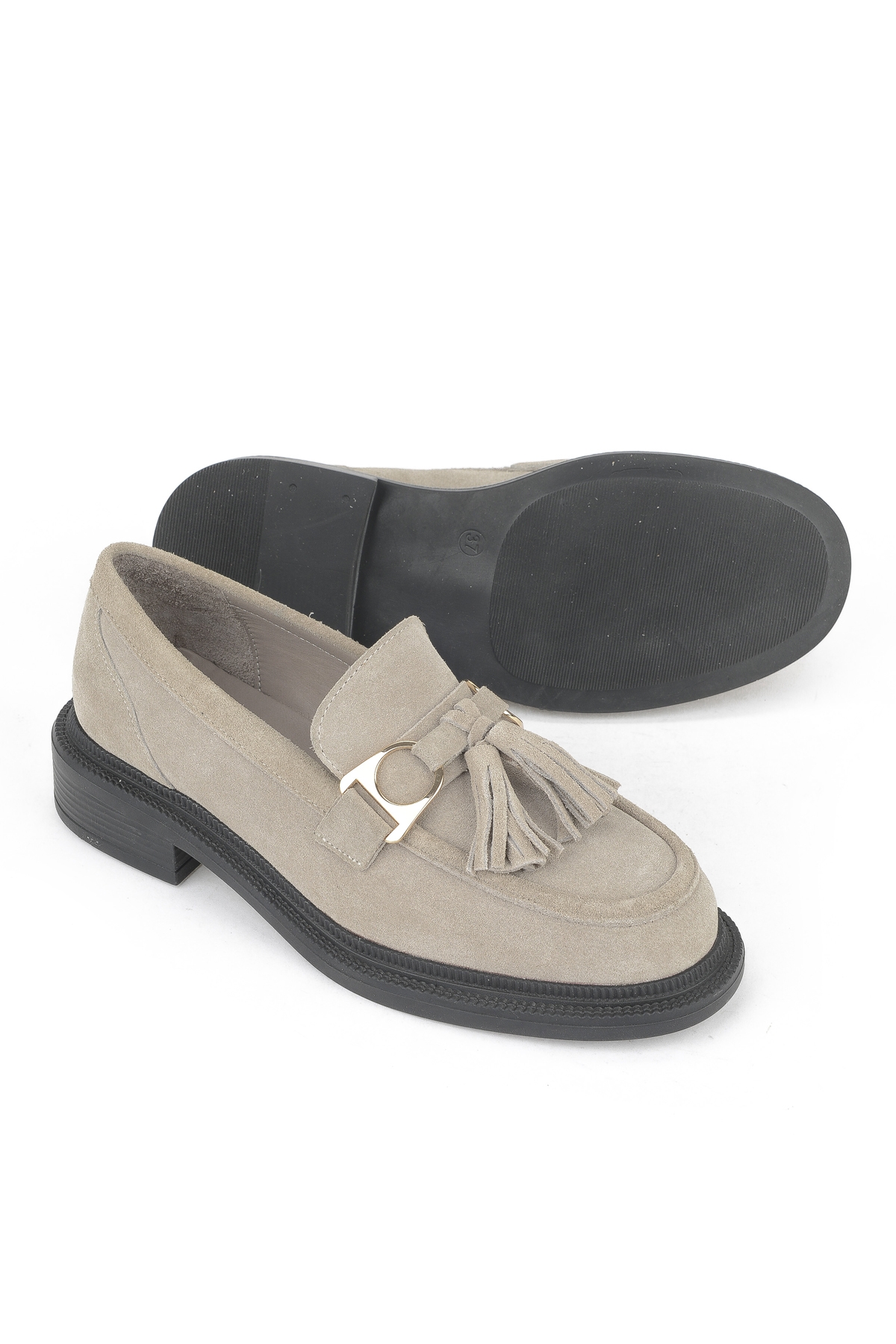 Kadın Hakiki Deri Ayakkabı 153111Z22403 Bej - Görsel 5