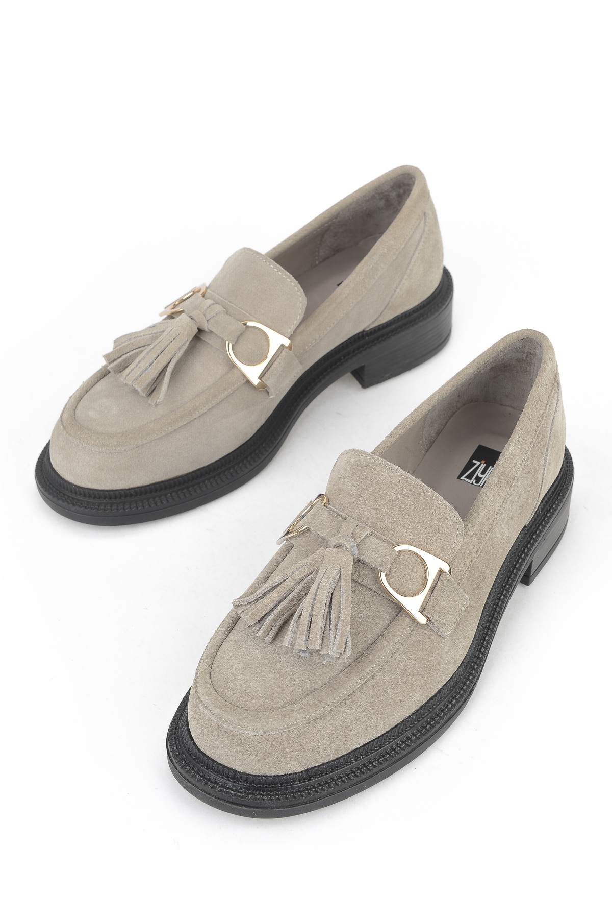 Kadın Hakiki Deri Ayakkabı 153111Z22403 Bej - Görsel 6