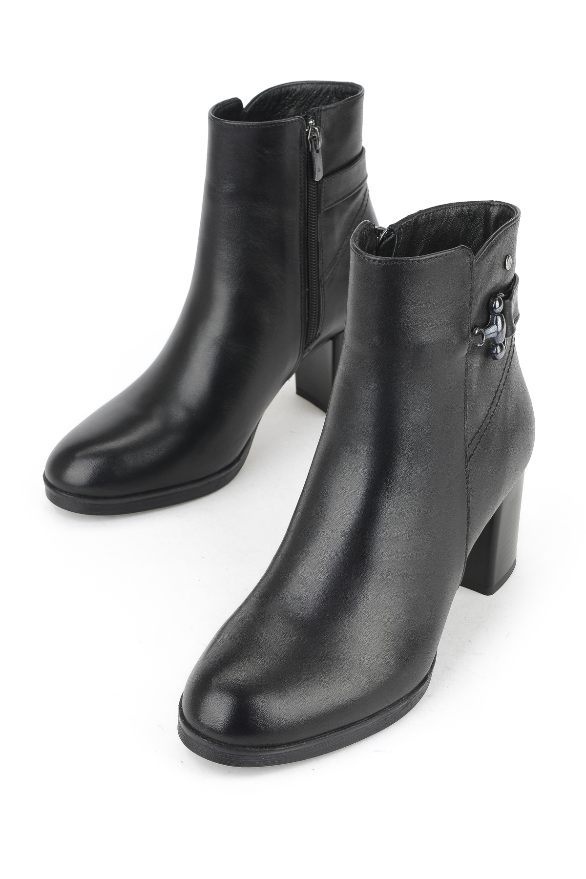 Kadın Hakiki Deri Bot 1531022Z7571 Siyah - Görsel 6