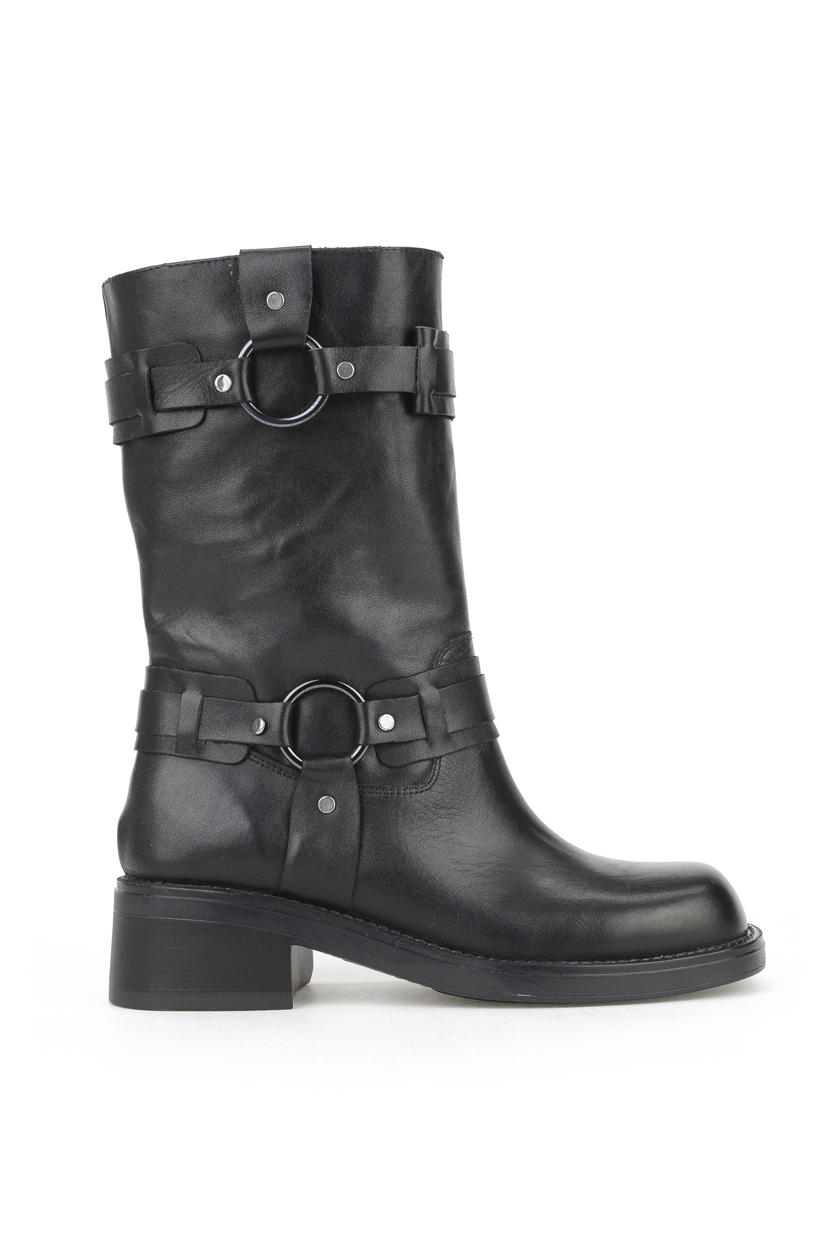 Kadın Hakiki Deri Çizme 1531022Z7619 Siyah - Görsel 2