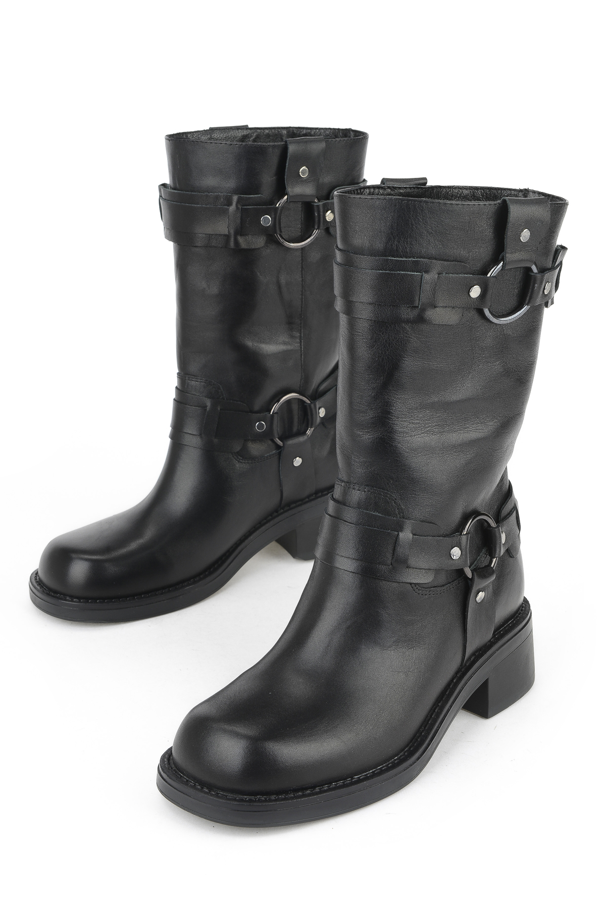 Kadın Hakiki Deri Çizme 1531022Z7619 Siyah - Görsel 6