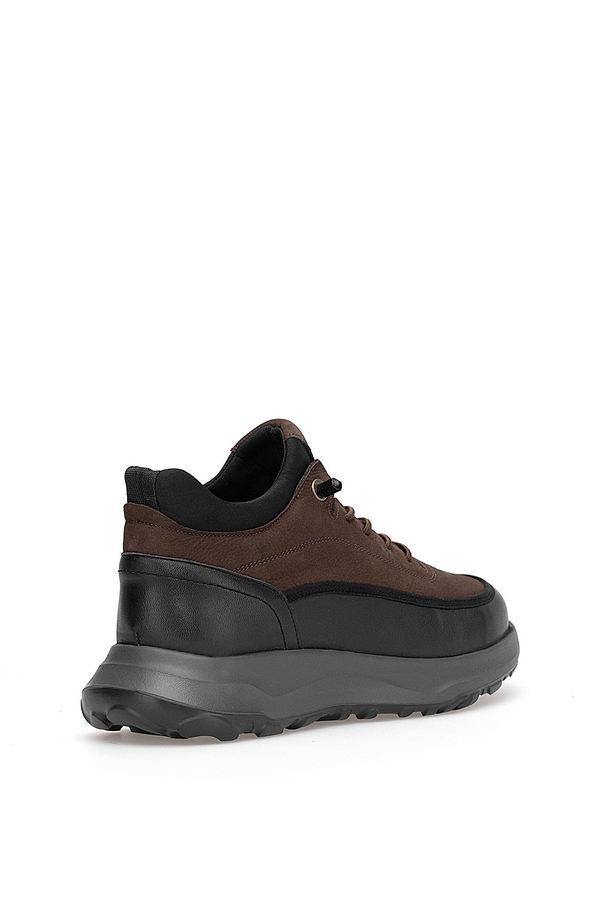 M298 Erkek Hakiki Deri Düz Bot Siyah - Kahverengi - Görsel 5