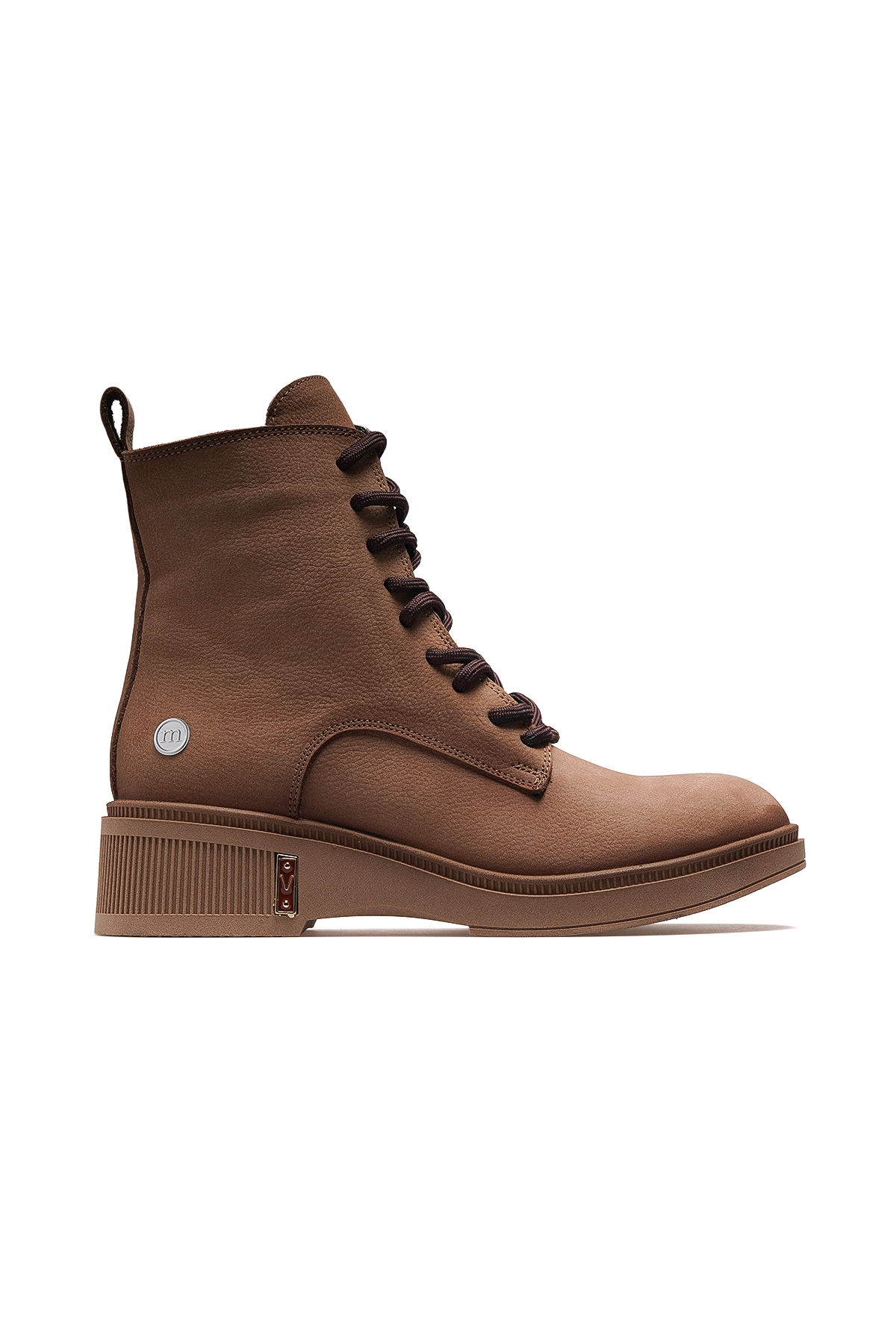 Kadın Hakiki Deri Postal Günlük Bot 25k D25kb-8140 Z Bej Nubuk - Görsel 2