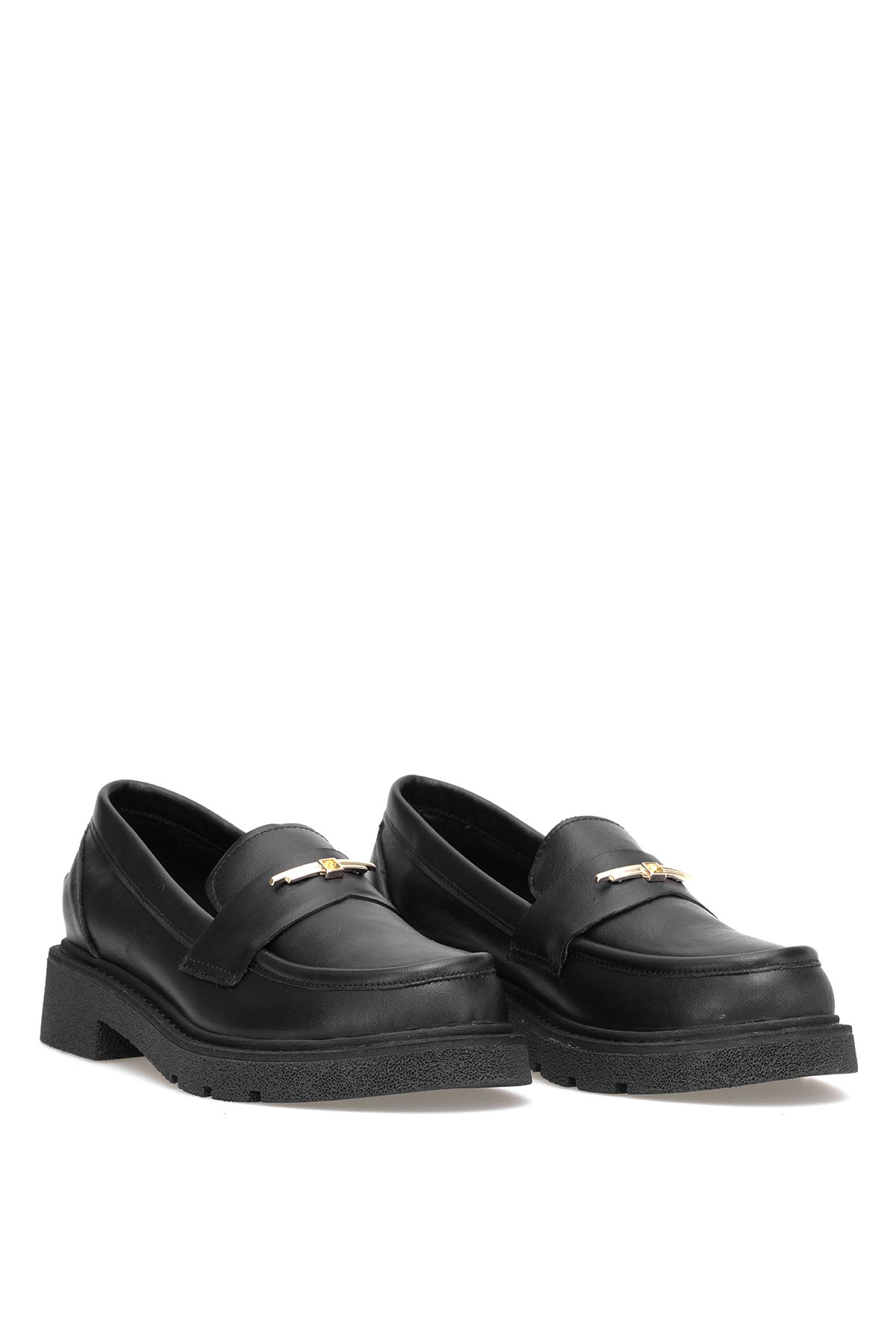 Elit Genevra Kadın Hakiki Deri Casual Ayakkabı Siyah - Görsel 5