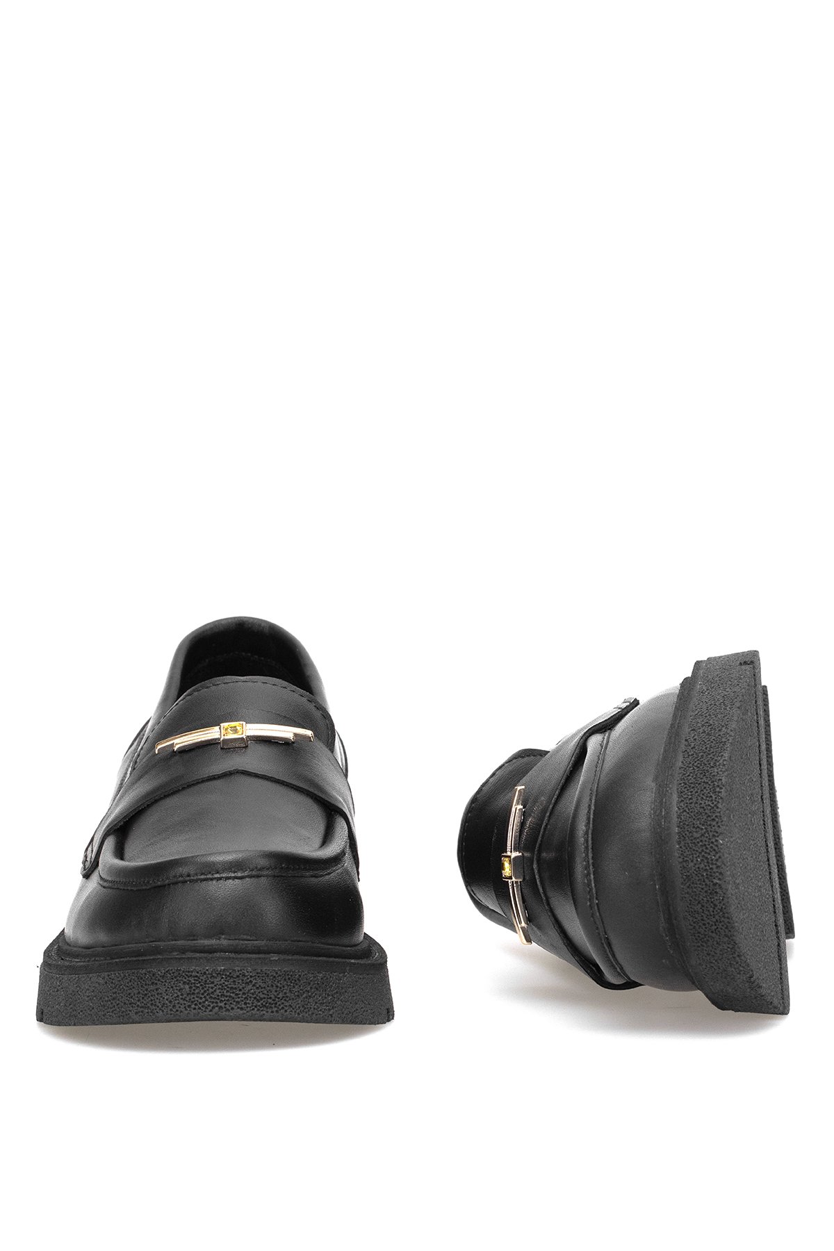 Elit Genevra Kadın Hakiki Deri Casual Ayakkabı Siyah - Görsel 6