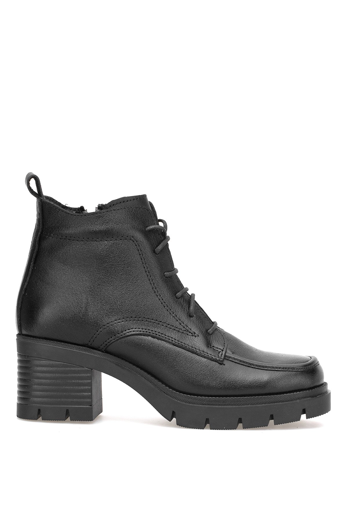 Elit Alvarine Kadın Hakiki Deri Topuklu Bot Siyah - Görsel 2