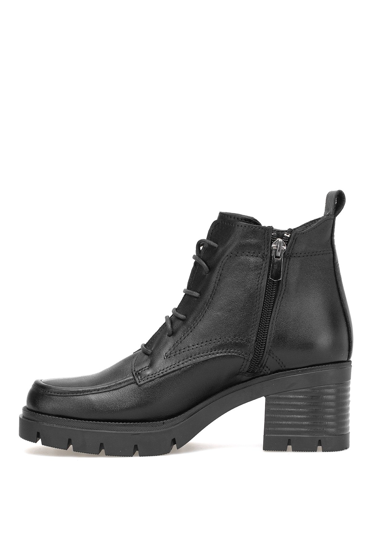 Elit Alvarine Kadın Hakiki Deri Topuklu Bot Siyah - Görsel 4