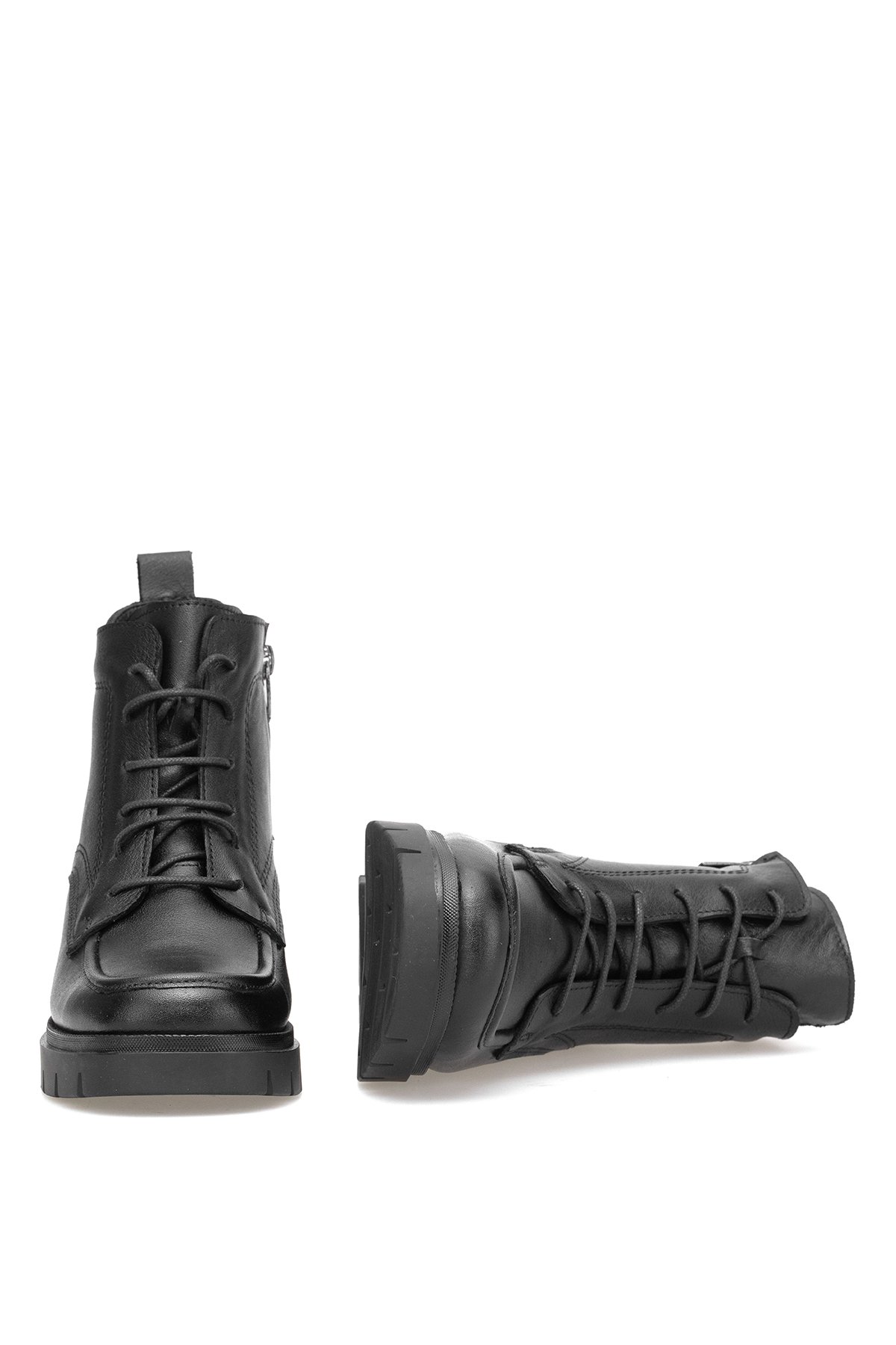 Elit Alvarine Kadın Hakiki Deri Topuklu Bot Siyah - Görsel 6