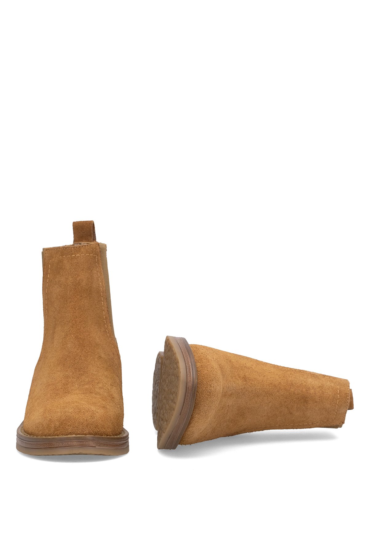 Elit Evelindra Kadın Hakiki Süet Deri Chelsea Bot Taba - Görsel 6