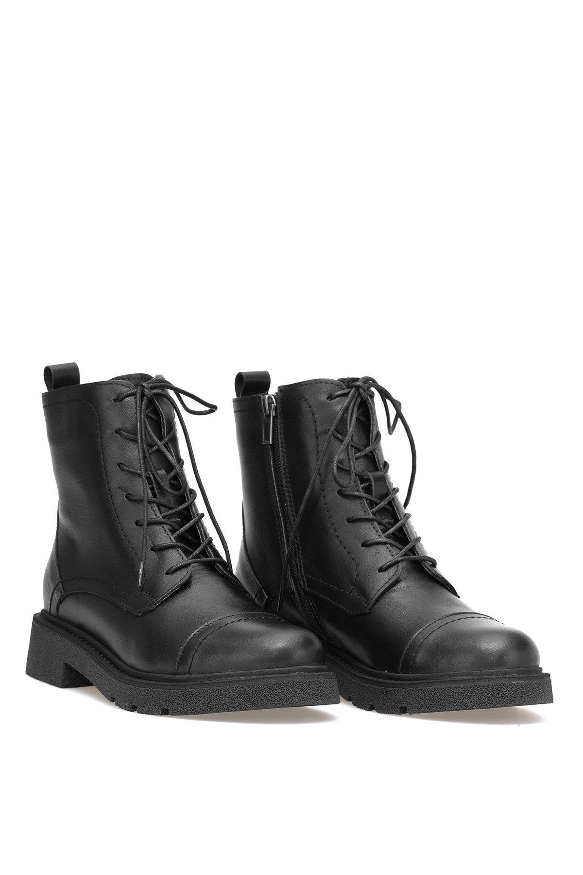 Elit Zorivelle Kadın Hakiki Deri Klasik Bot Siyah - Görsel 5