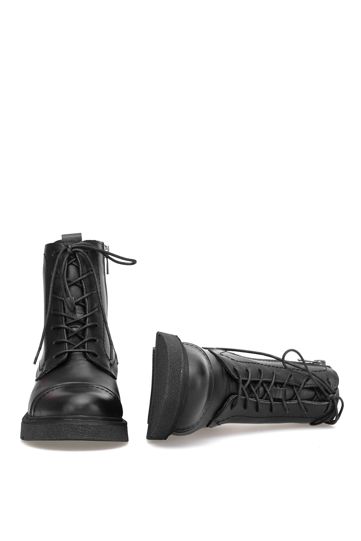 Elit Zorivelle Kadın Hakiki Deri Klasik Bot Siyah - Görsel 6