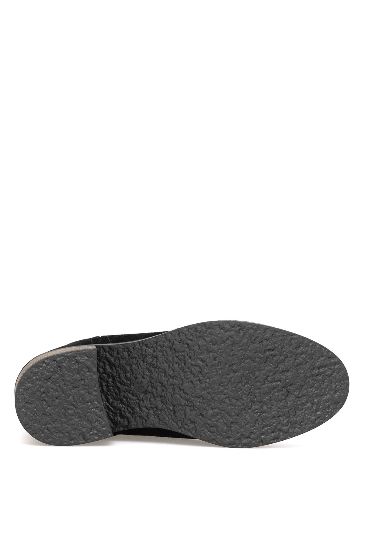 Elit Evelindra Kadın Hakiki Süet Deri Chelsea Bot Siyah - Görsel 7