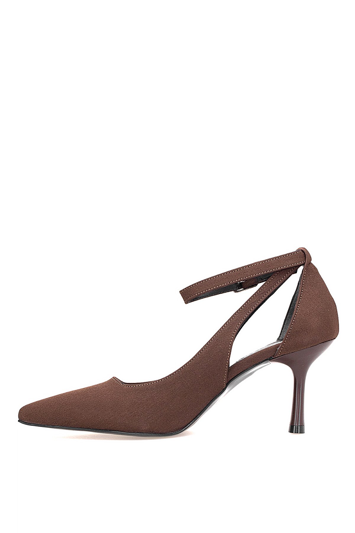 Elit 25KMST1117Z Kadın Klasik Topuklu ayakkabı Kahverengi - Görsel 4