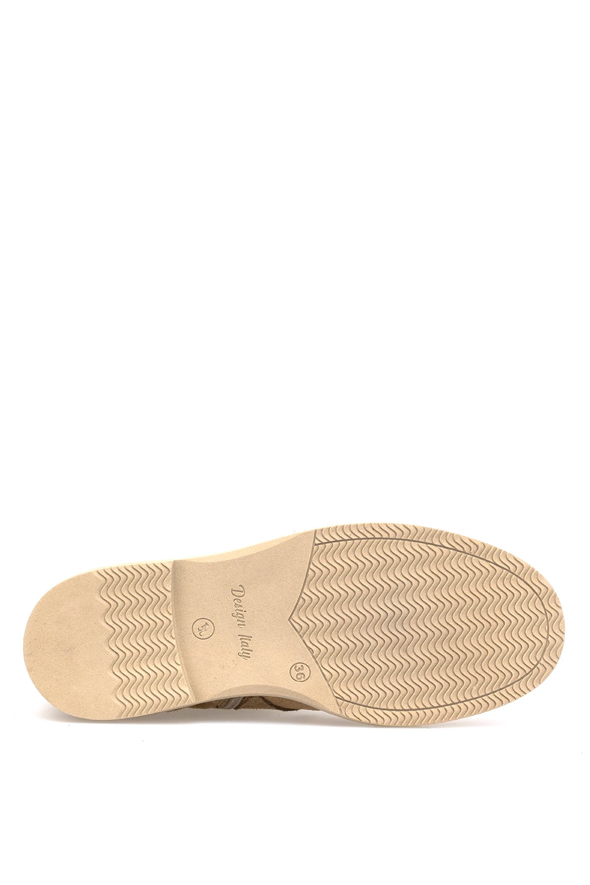 Elit Zafira Kadın Hakiki Süet Deri Düz Bot Camel - Görsel 7