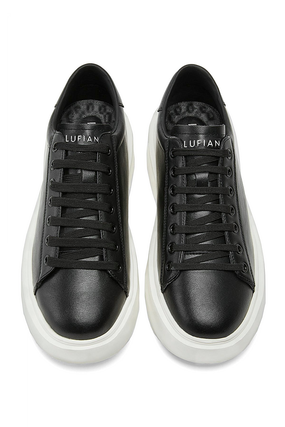 112230221 Gage 25K Erkek Hakiki Deri Klasik Sneaker Siyah - Görsel 3