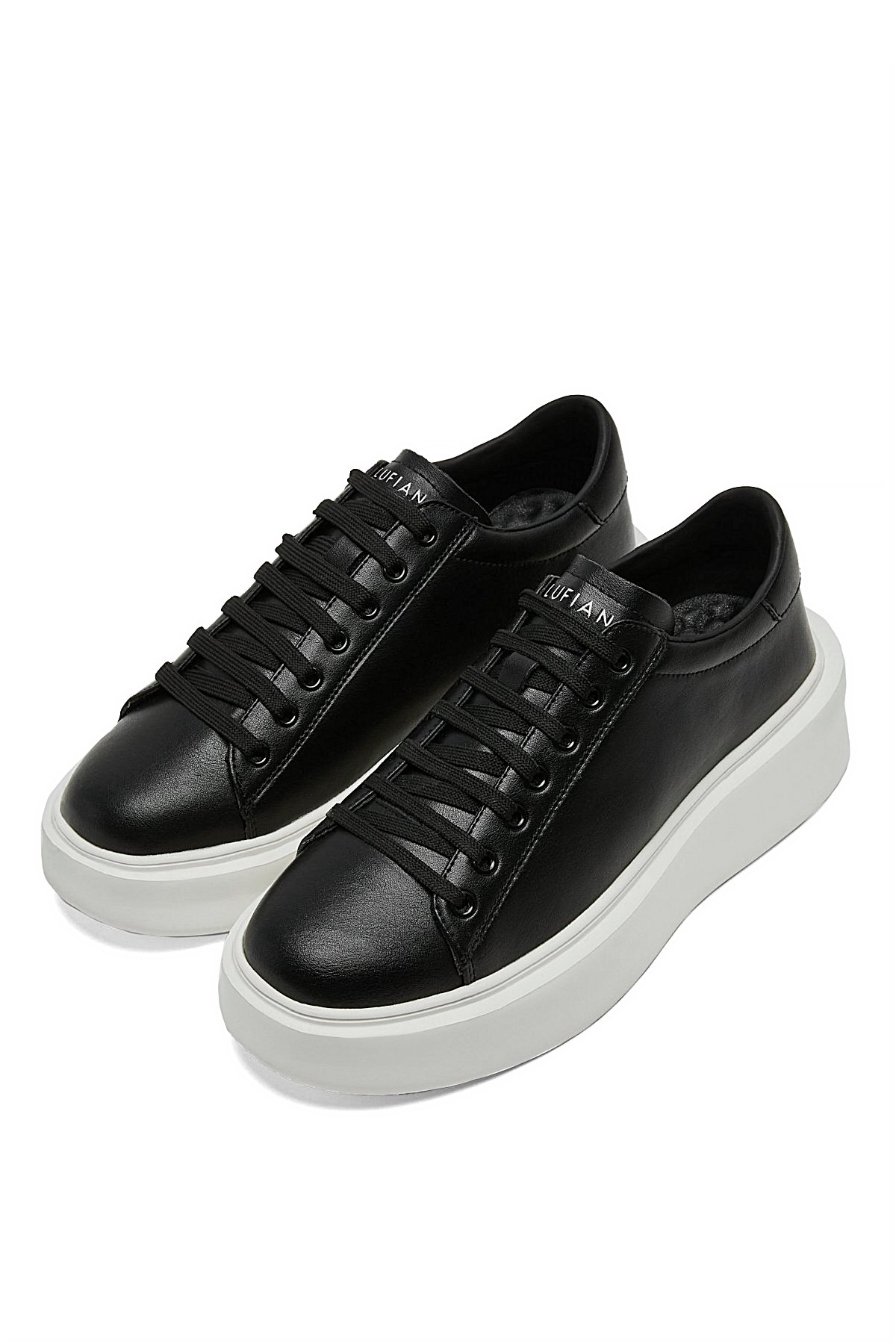 112230221 Gage 25K Erkek Hakiki Deri Klasik Sneaker Siyah - Görsel 4