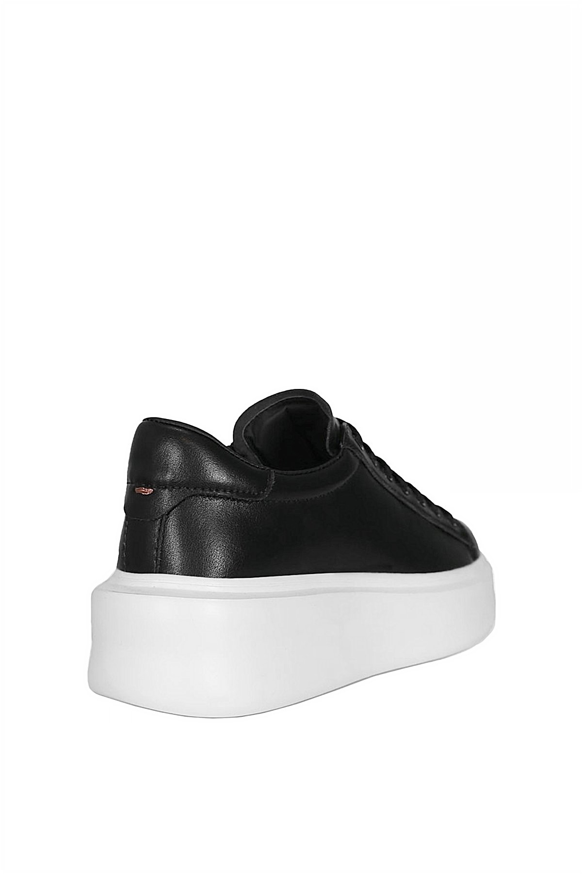 112230221 Gage 25K Erkek Hakiki Deri Klasik Sneaker Siyah - Görsel 5