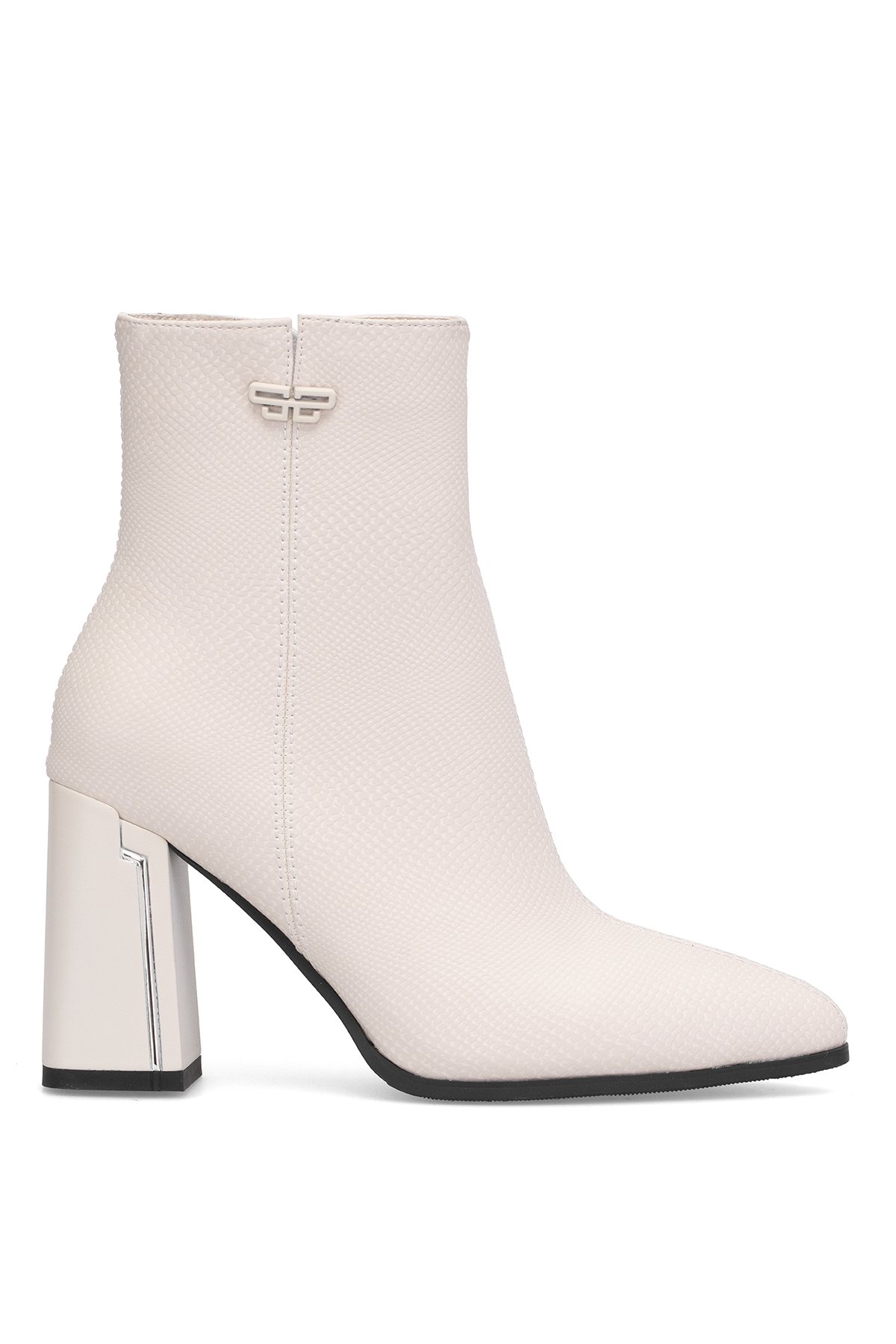 25K137 Kadın Topuklu Bot Bej - Görsel 2