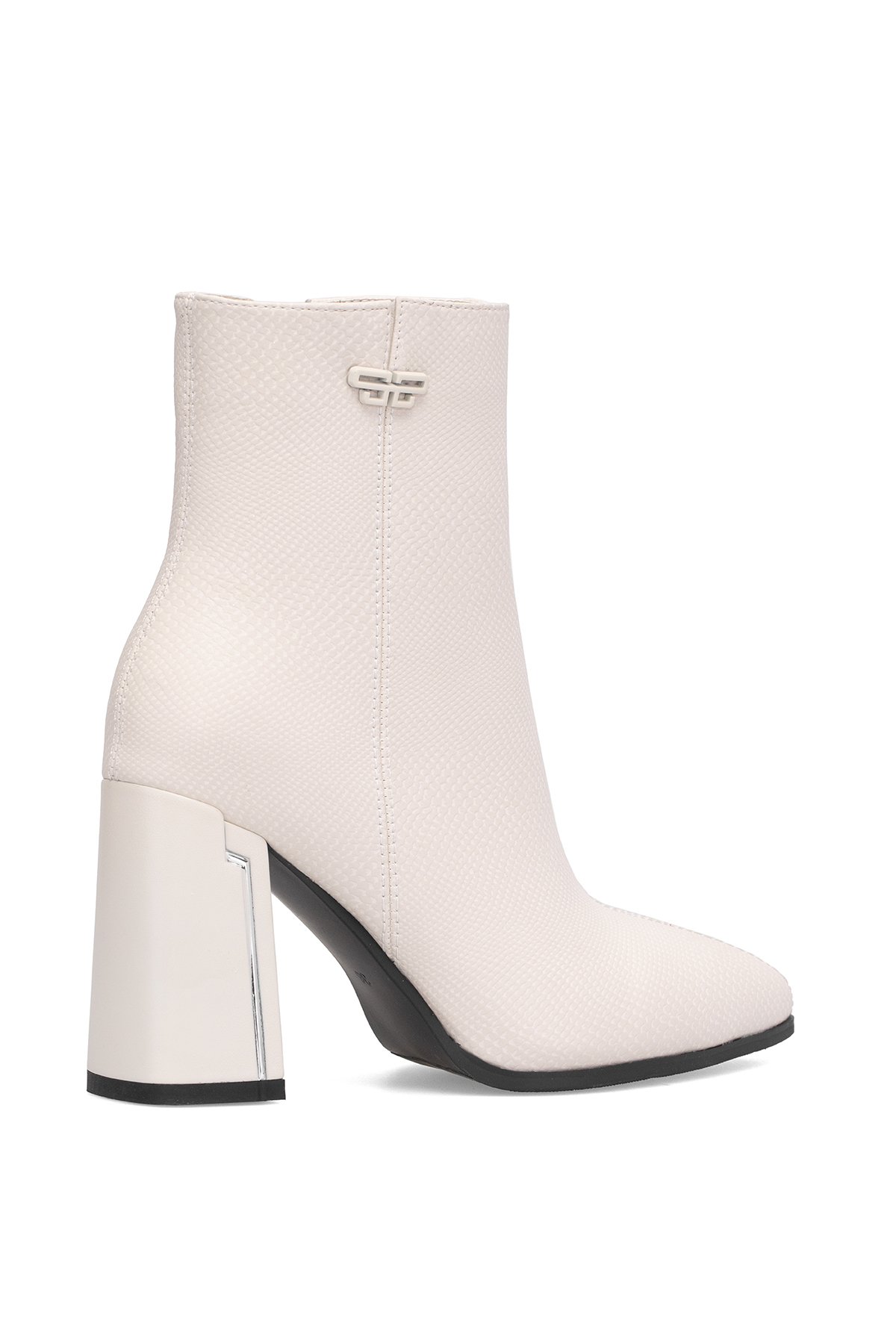 25K137 Kadın Topuklu Bot Bej - Görsel 5