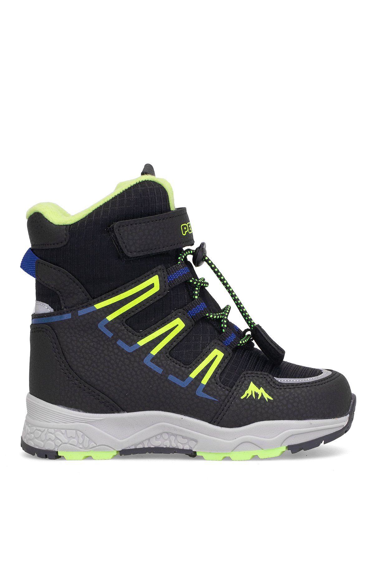 PK25-1361 Filet Erkek Çocuk Kar Botu Siyah - Sarı - Görsel 2