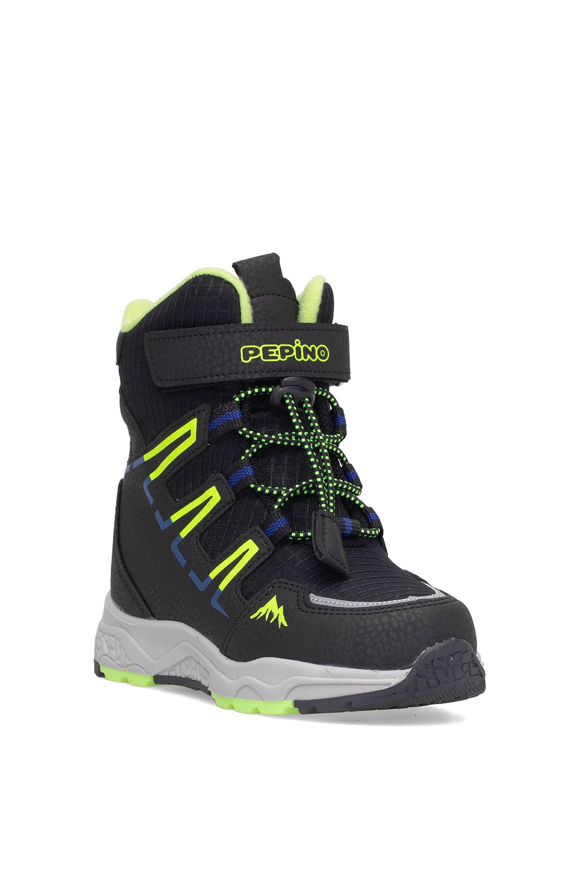 PK25-1361 Filet Erkek Çocuk Kar Botu Siyah - Sarı - Görsel 3