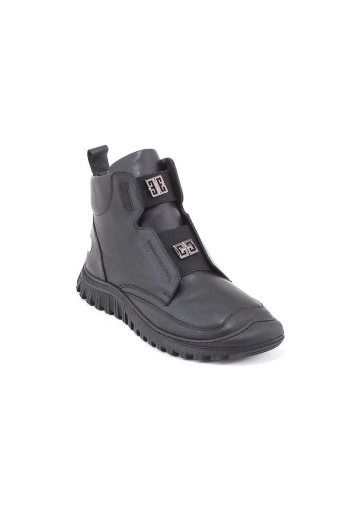 25KB-1540 Yumuşak Deri Lastikli Kadın Bot - Görsel 3