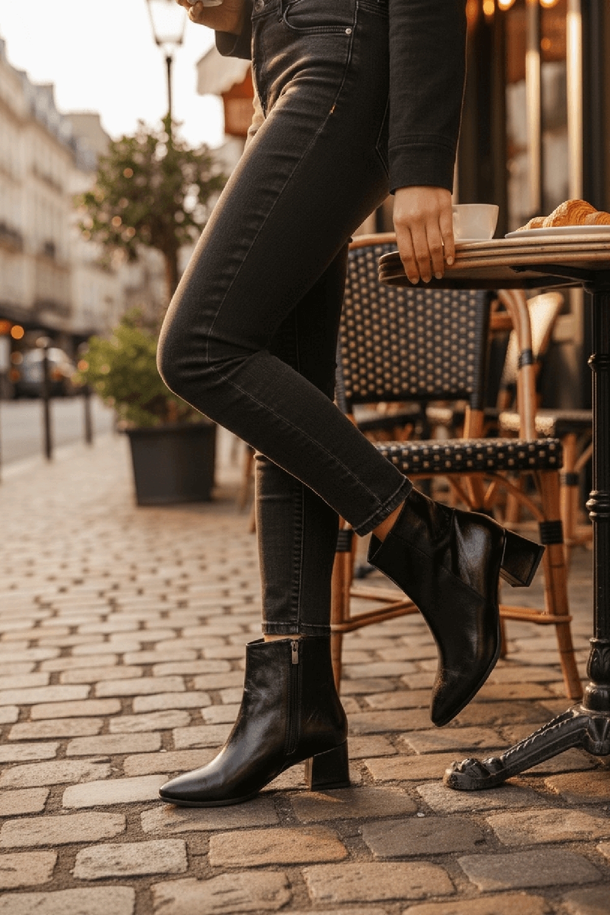 Fiamma Siyah Kırışık Rugan ( 5 Cm Topuklu ) Günlük Kullanım Kadın Botu - Görsel 5