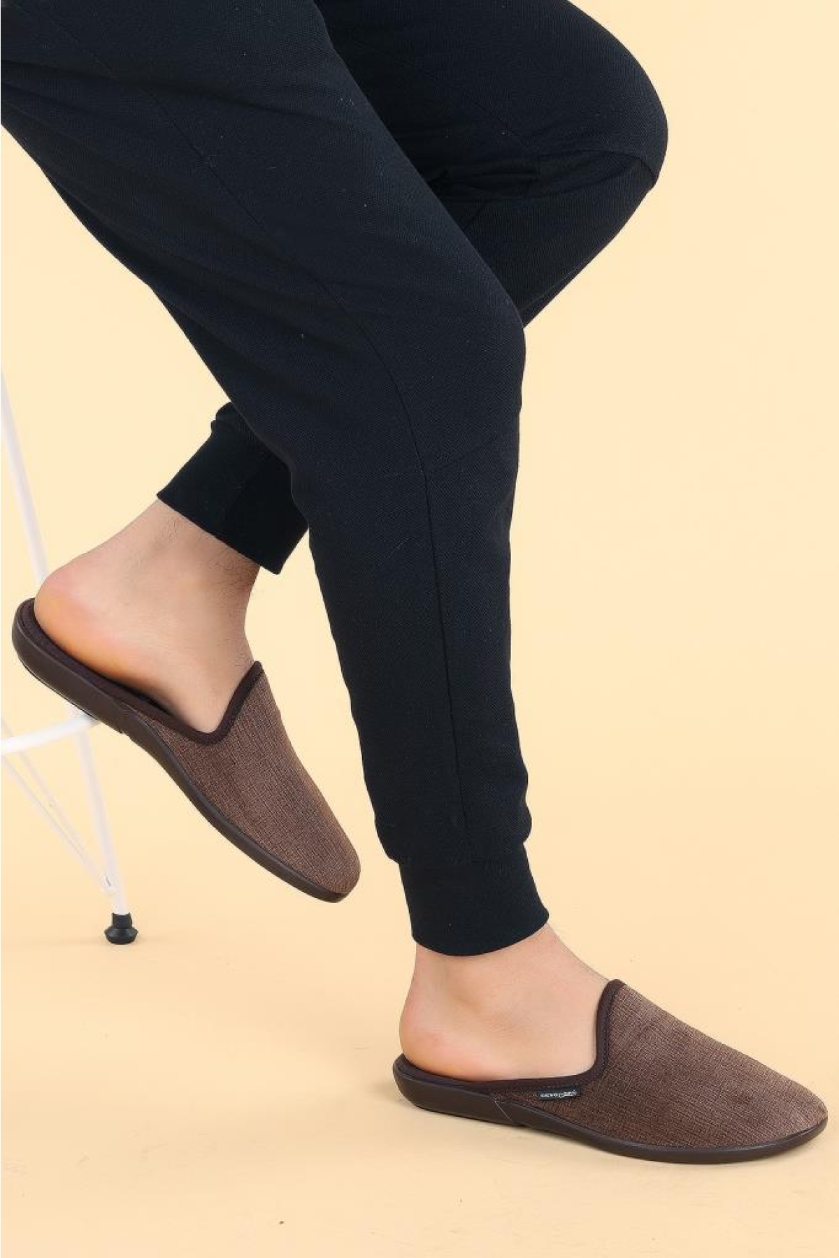Erkek Kahverengi Pierro 9 Kışlık Günlük Ev Içi Terlik - Görsel 2