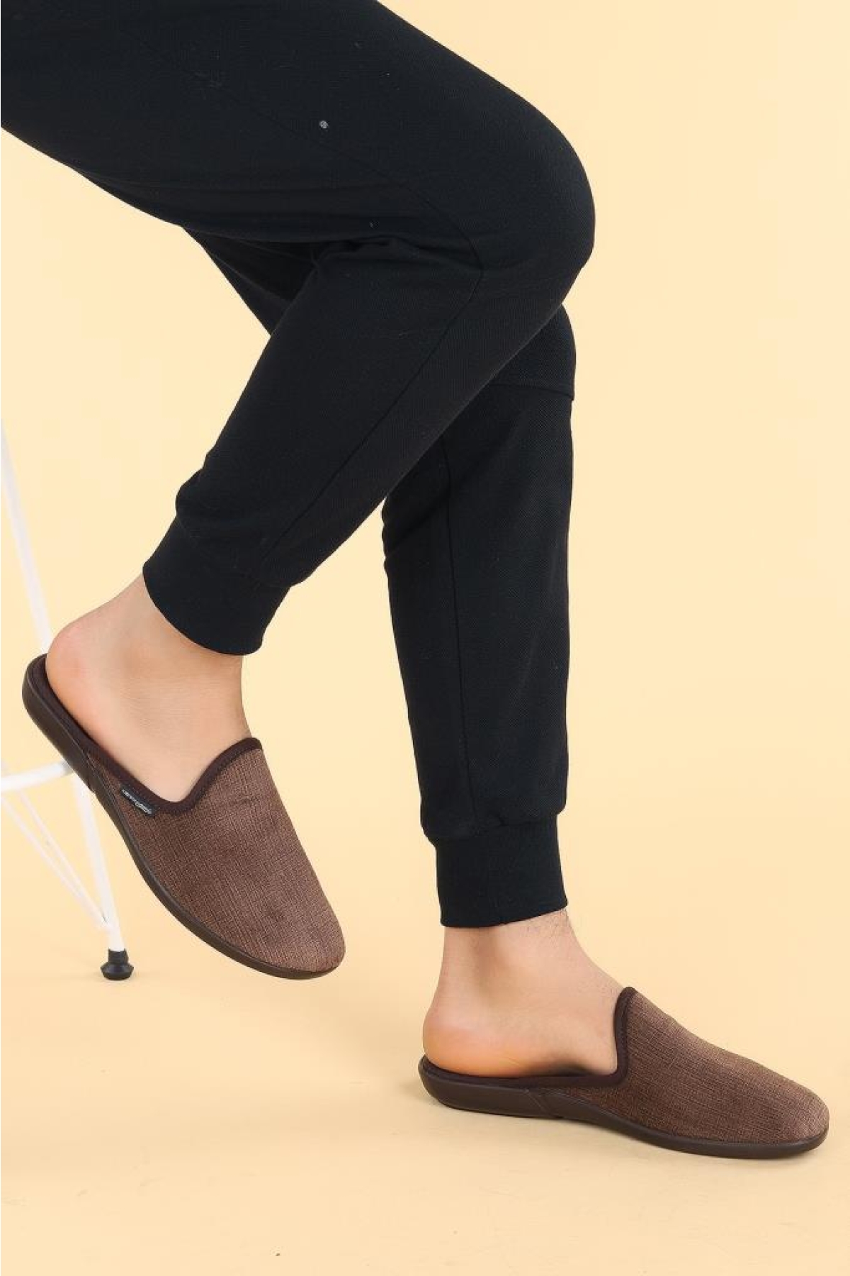 Erkek Kahverengi Pierro 9 Kışlık Günlük Ev Içi Terlik - Görsel 3