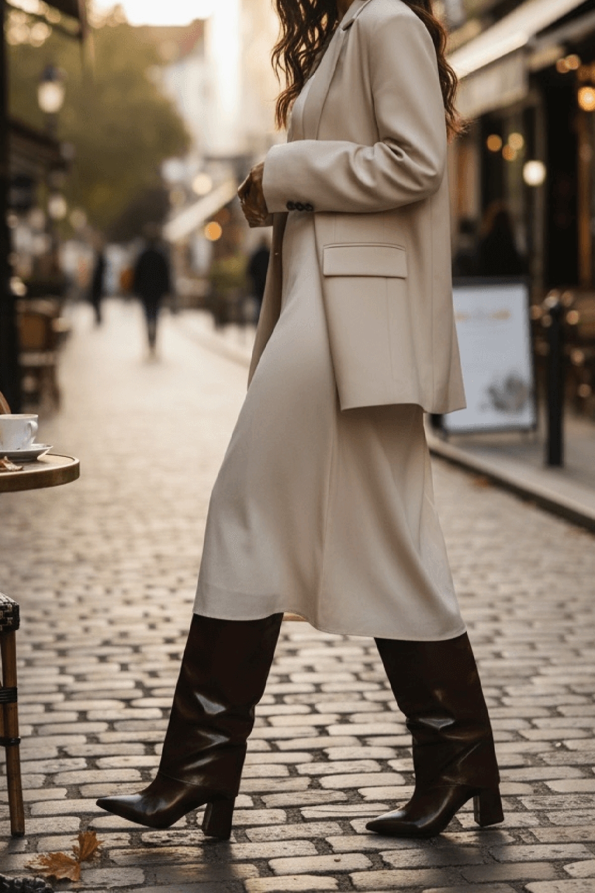 Strada Kahverengi Rugan Tak-Çıkar Konçlu (8 cm Topuk Boyu ) Günlük Kullanım Bot Ve Çizme - Görsel 4
