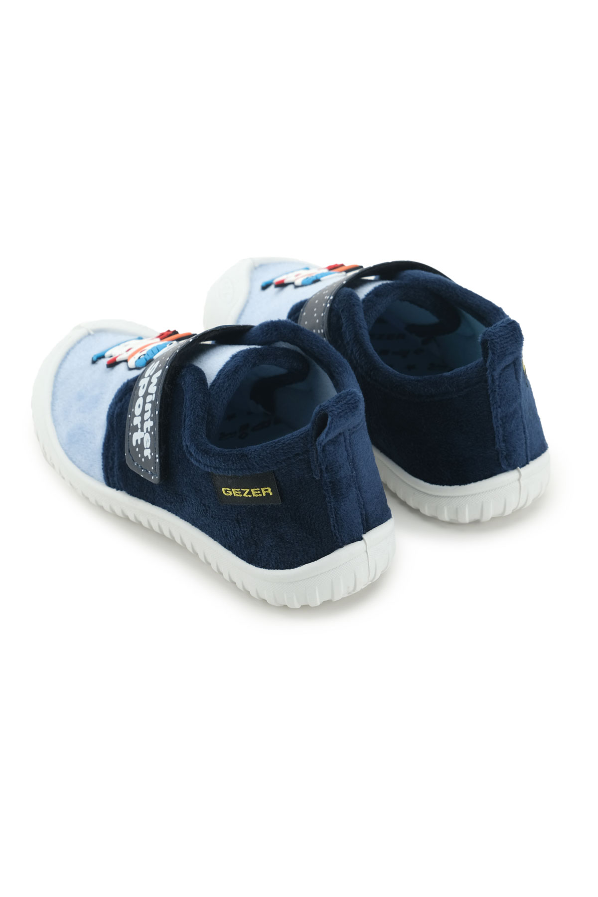 Erkek Çocuk Kışlık PVC Rahat Taban Tek Cırt Cırtlı Ayarlanabilir Kemer Ev Okul Kreş Panduf Ayakkabı - Görsel 5