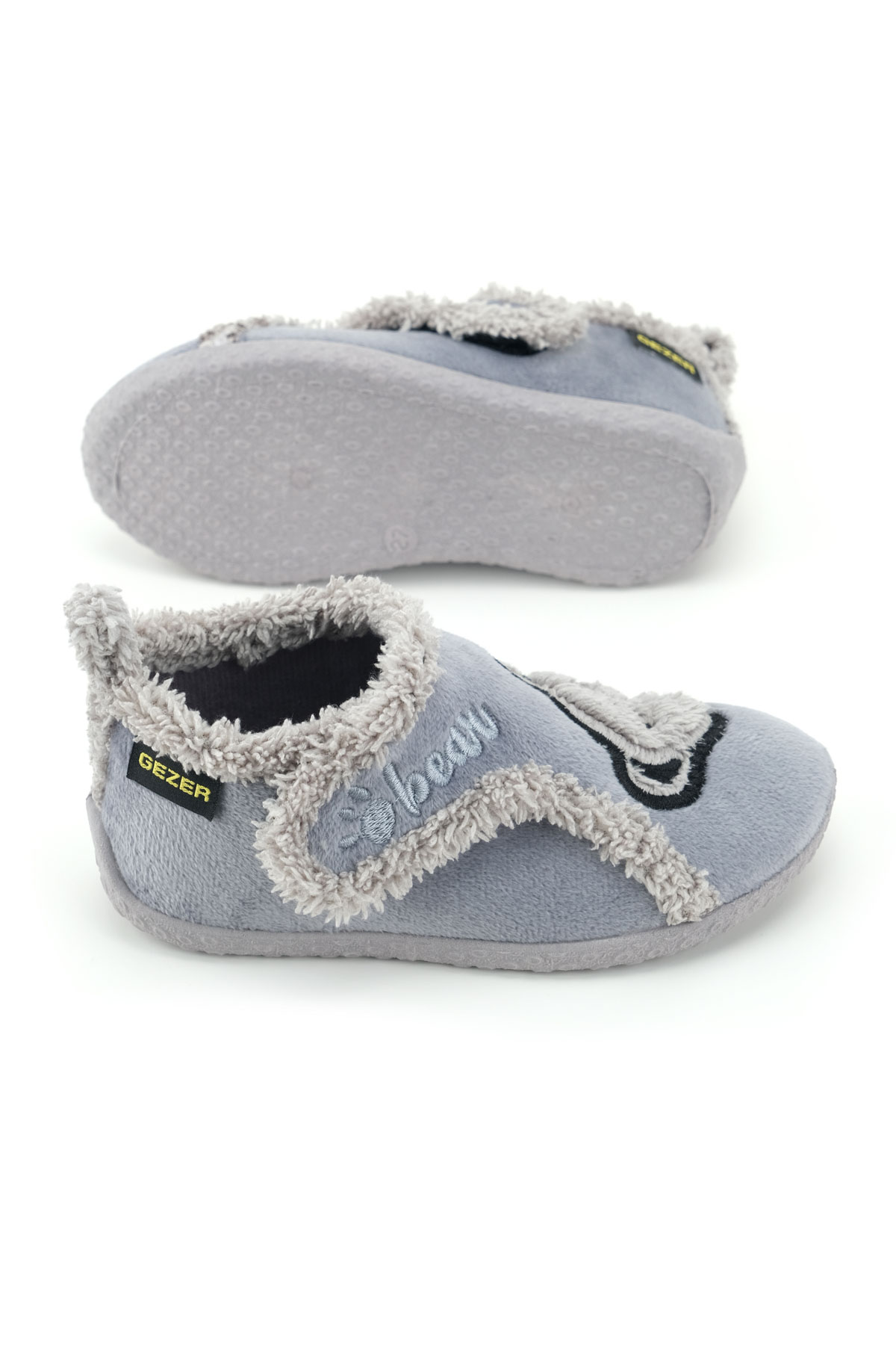 Erkek Çocuk Kışlık PVC Rahat Taban Tek Cırt Cırtlı Ayarlanabilir Kemer Ev Okul Kreş Panduf Ayakkabı - Görsel 6