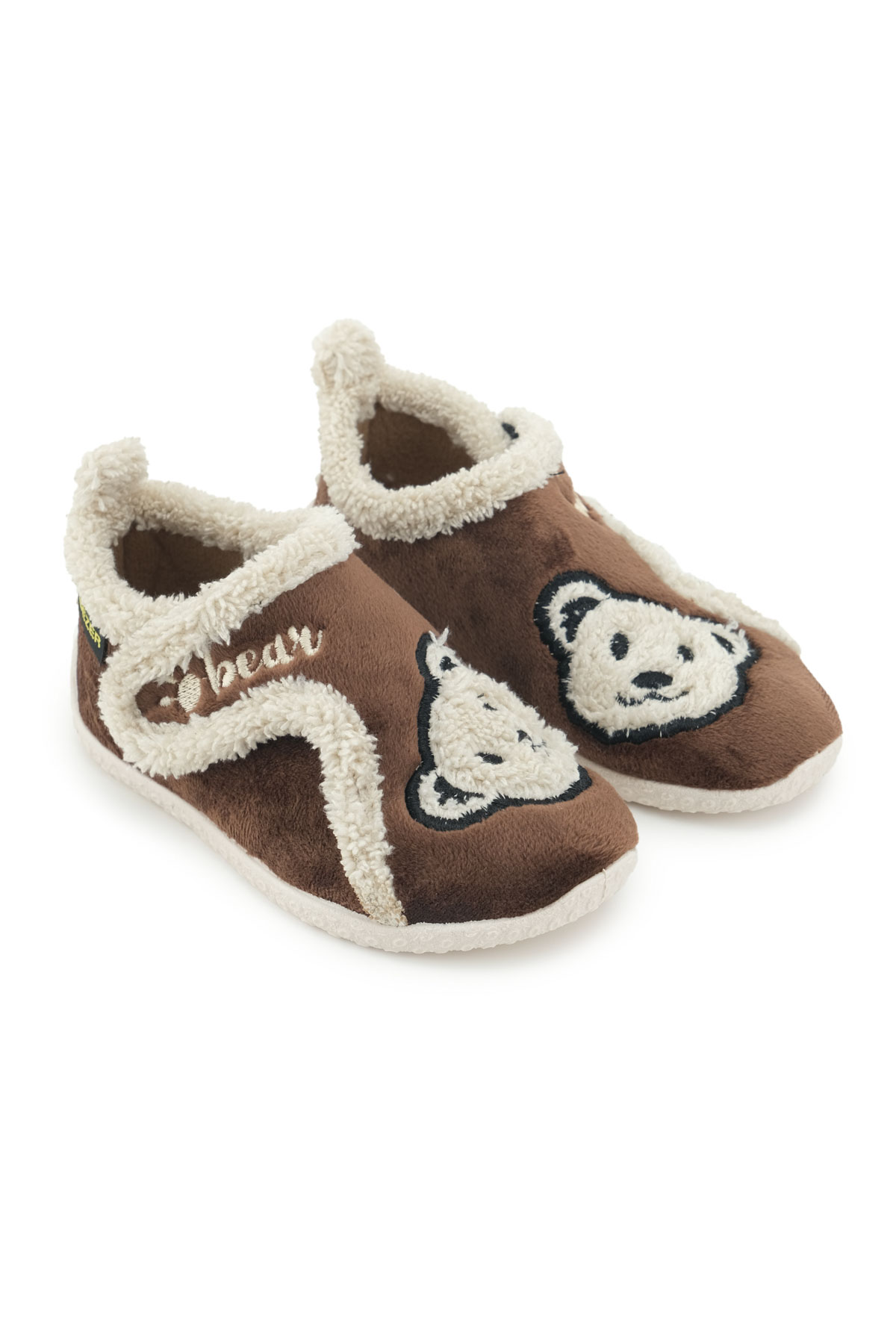 Erkek Çocuk Kışlık PVC Rahat Taban Tek Cırt Cırtlı Ayarlanabilir Kemer Ev Okul Kreş Panduf Ayakkabı - Görsel 4