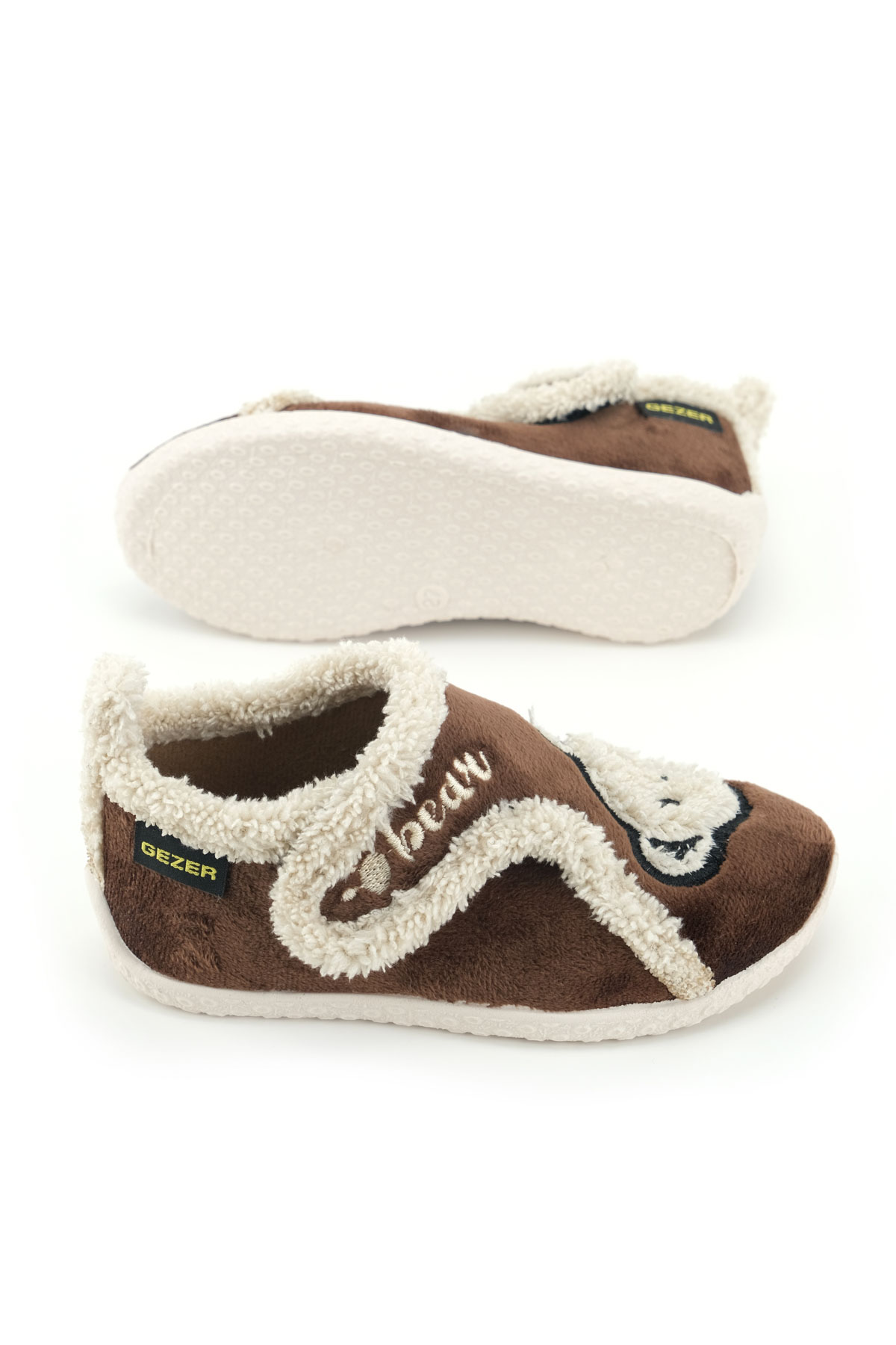 Erkek Çocuk Kışlık PVC Rahat Taban Tek Cırt Cırtlı Ayarlanabilir Kemer Ev Okul Kreş Panduf Ayakkabı - Görsel 6