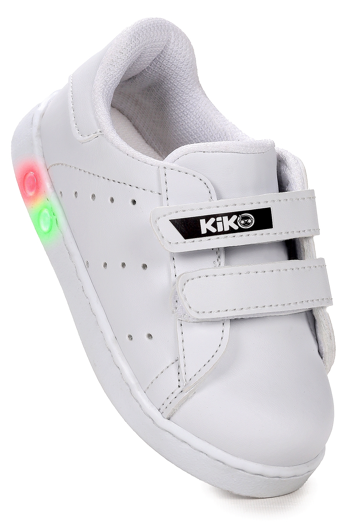 Royzo Cırtlı Işıklı Kız Çocuk Spor Ayakkabı Beyaz - Görsel 4