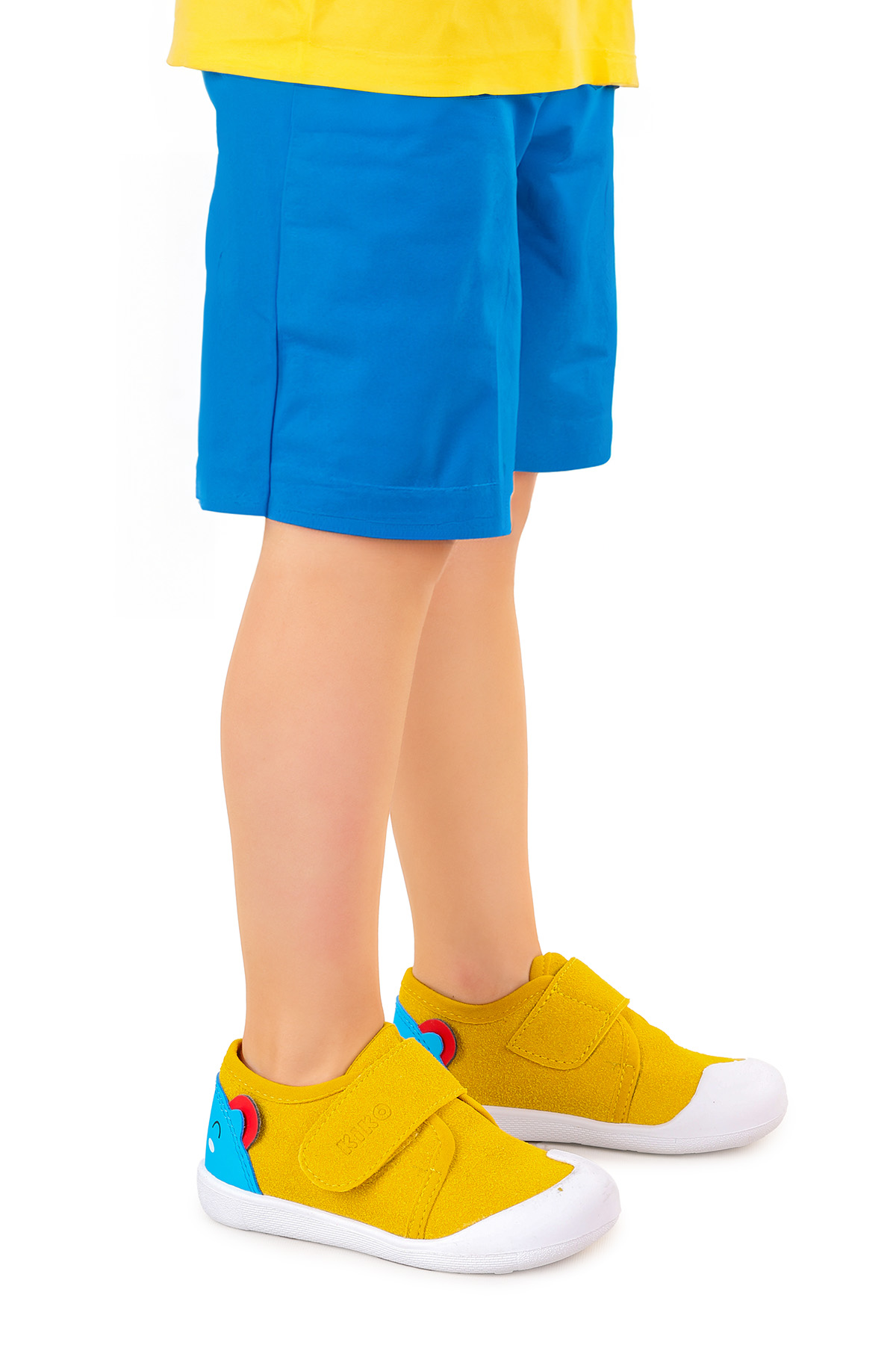 Catly Cırtlı Kız Bebek İlk Adım Ortopedik Günlük Ayakkabı Sarı - Görsel 4