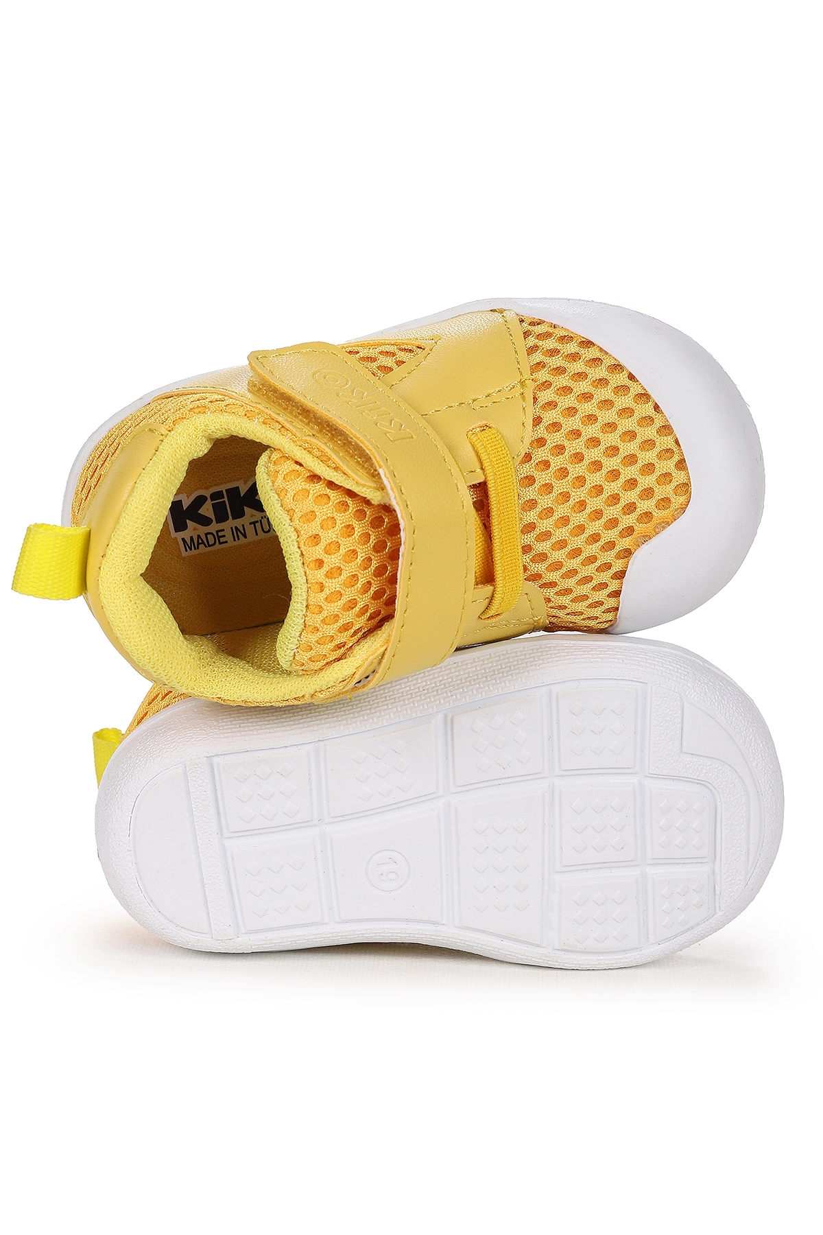 Puppies Cırtlı Kız Bebek İlk Adım Ortopedik Günlük Ayakkabı Sarı - Görsel 6